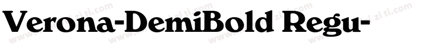 Verona-DemiBold Regu字体转换